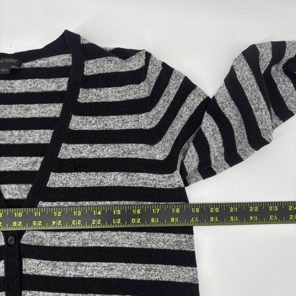 J. Jill Wearever Collection Womens Gray/Black Striped Duster Cardigan Size Small - Picture 8 of 10